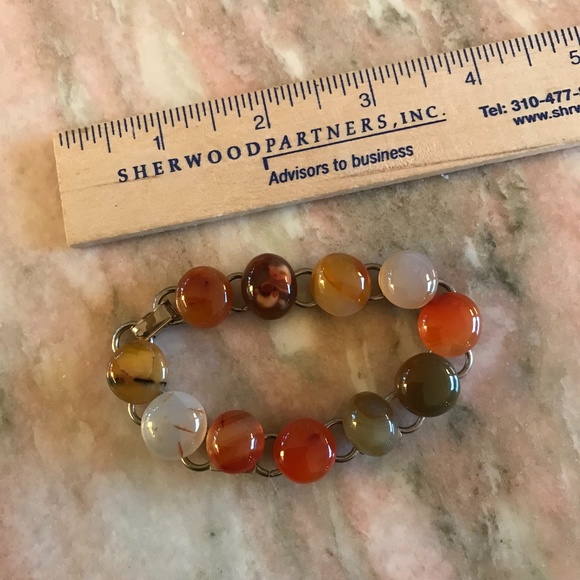 Very pretty agates in a bracelet - Picture 3 of 3